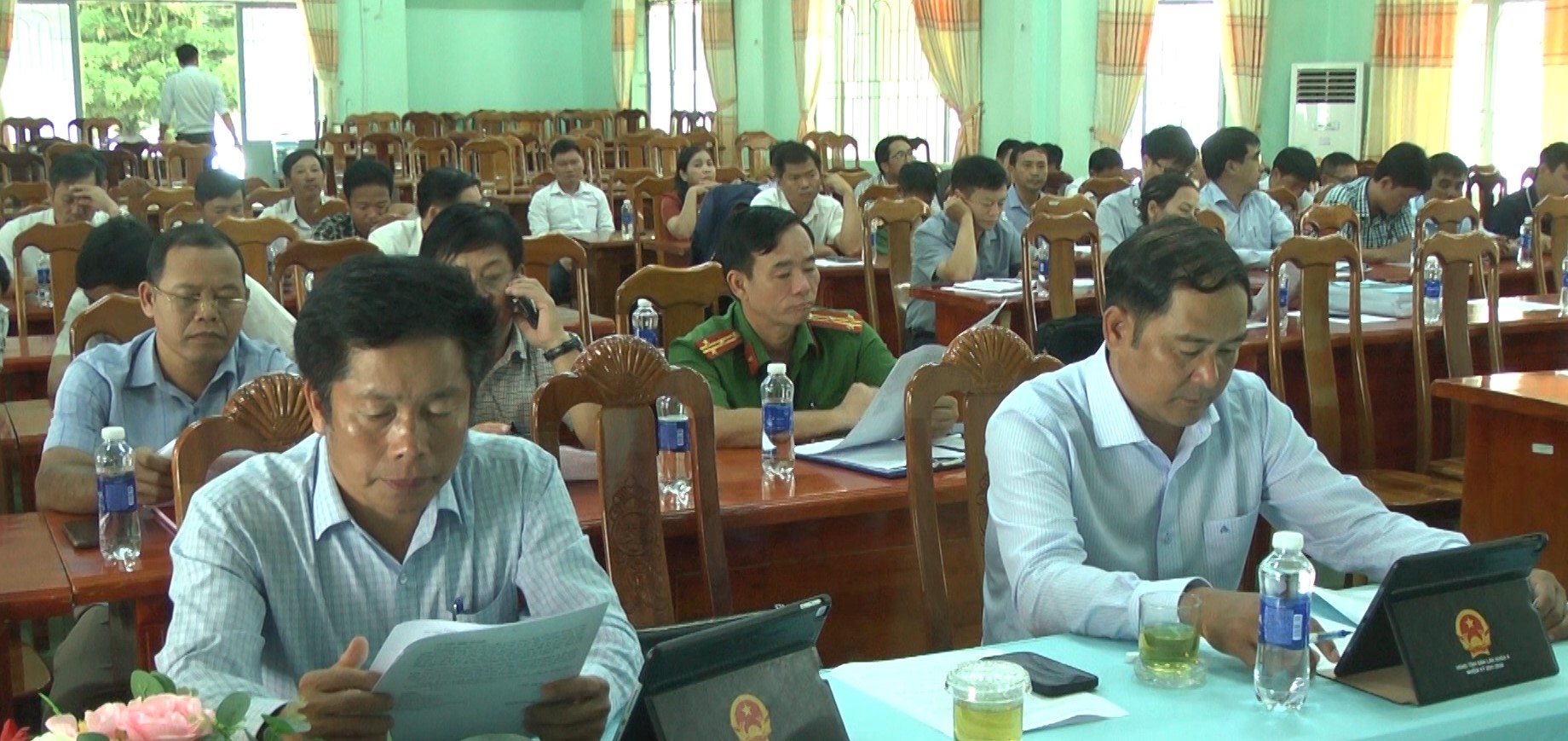 UBND huyện Ea Kar họp đánh giá kết quả thực hiện đợt cao điểm giải phóng mặt bằng Dự án Hồ chứa nước Krông Pách thượng và Dự án Đường cao tốc Khánh Hòa - Buôn Ma Thuột trên địa bàn huyện.